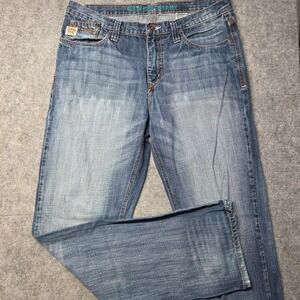 Cinch Grant Men's Jeans 34x36 Relaxed Fit Bootcut Medium Wash Western Cowboy